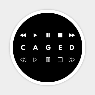 CAGED System Music Player Buttons Dark Theme Magnet